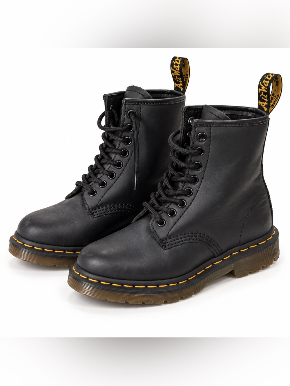 Dr. Martens 1460 SR Black Leather Slip Resistant Boots Women’s 6 Men’s 5
